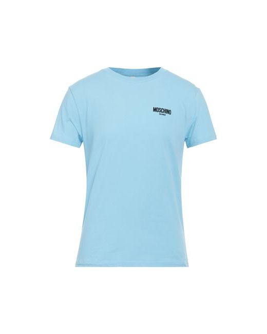 Moschino Man T-shirt Sky Cotton Elastane