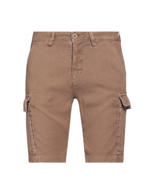 Modfitters Man Shorts Bermuda Light brown Linen Cotton Elastane