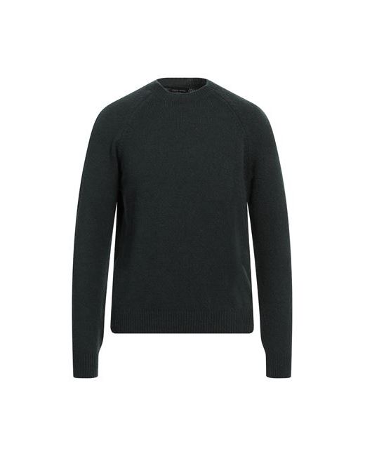 Roberto Collina Man Sweater Dark Wool Nylon Elastane