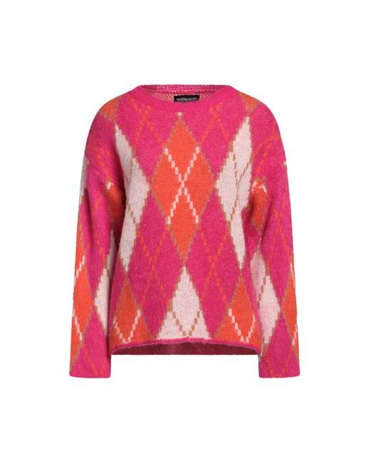 Vanessa Scott Sweater Fuchsia Acrylic Polyamide Wool Mohair wool