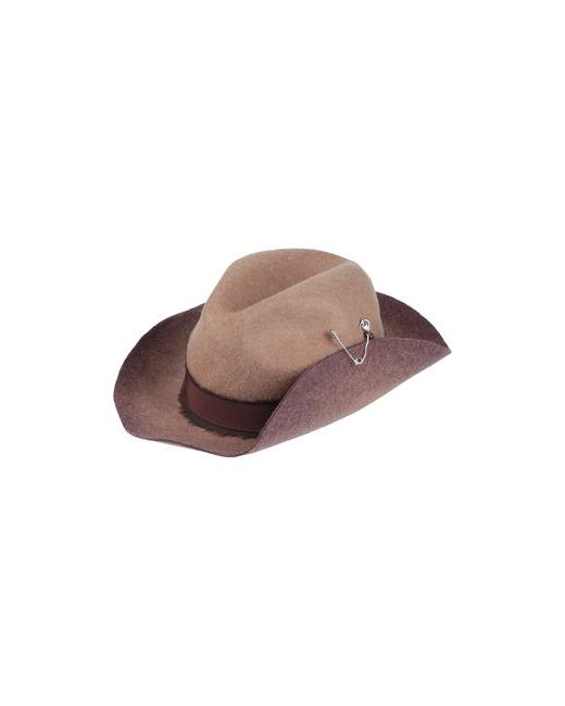 Zadig & Voltaire Hat Cocoa Wool Polyester Cotton Acetate