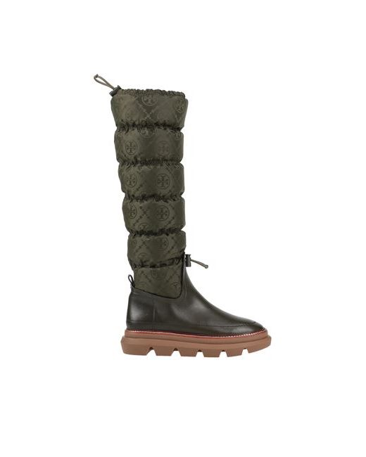 Tory Burch Knee boots Dark Soft Leather Textile fibers