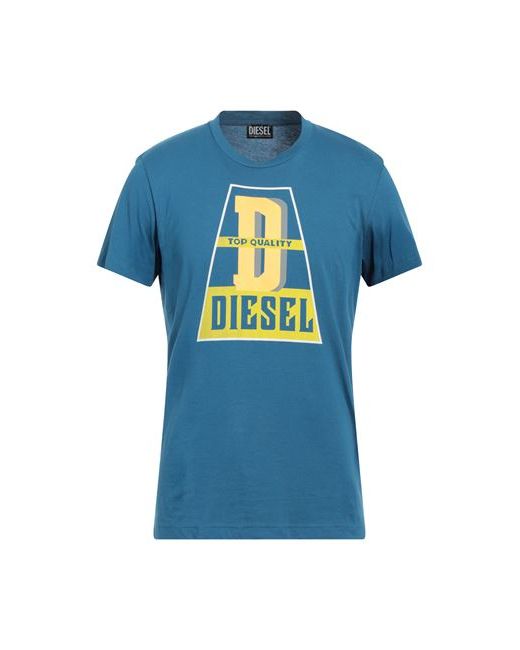 Diesel Man T-shirt Azure Cotton