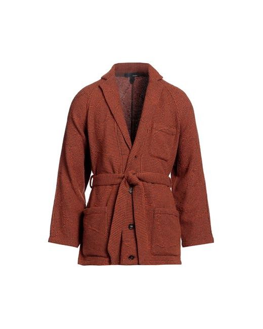 Lardini Man Suit jacket Rust Wool Alpaca wool Polyamide