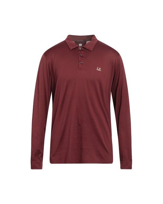 CP Company Man Polo shirt Burgundy Cotton