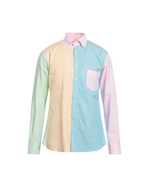 Mirto Man Shirt Turquoise Recycled cotton Cotton
