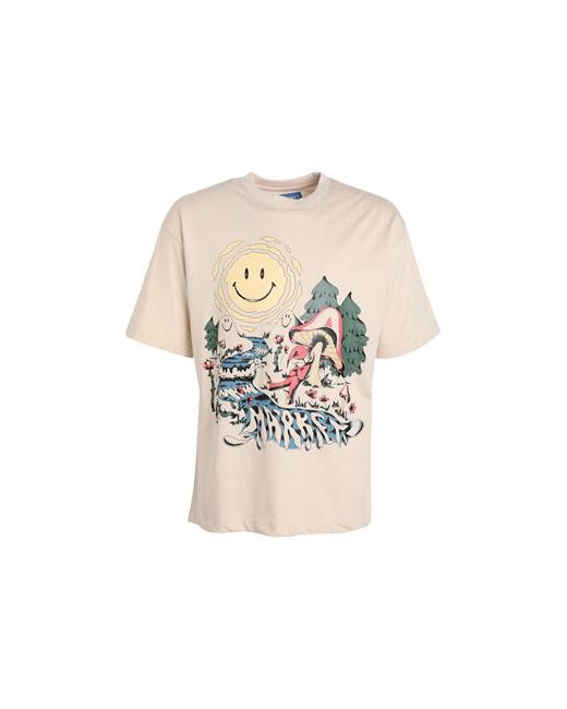 market Smiley Quiet Time T-shirt Man Cotton