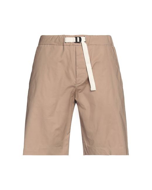 Takeshy Kurosawa Man Shorts Bermuda Light brown Cotton Elastane