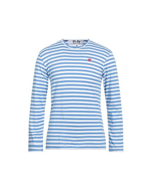 Comme Des Garçons Play Man T-shirt Azure Cotton