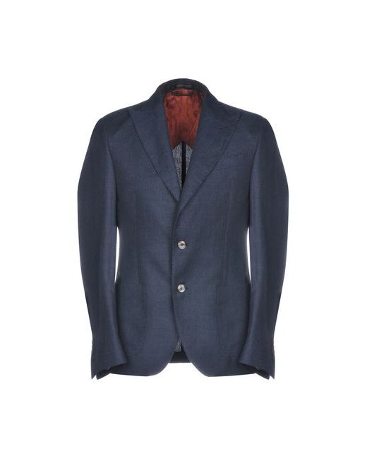 Messagerie Man Suit jacket Midnight Linen Cotton