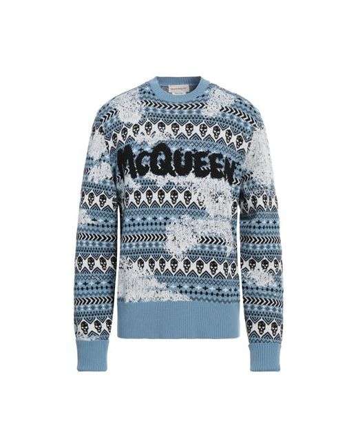 Alexander McQueen Man Sweater Sky Wool