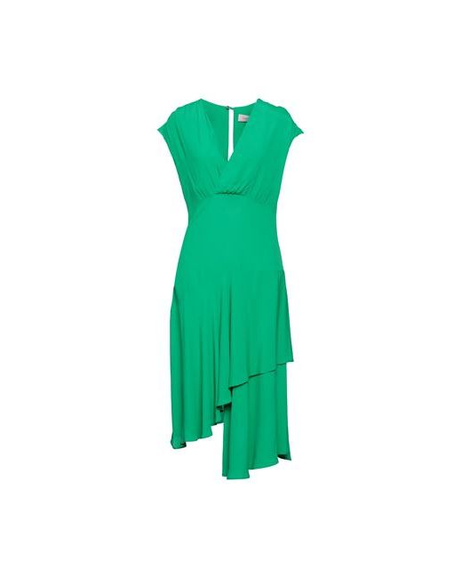 Twenty Easy By Kaos Midi dress Emerald Acetate Silk