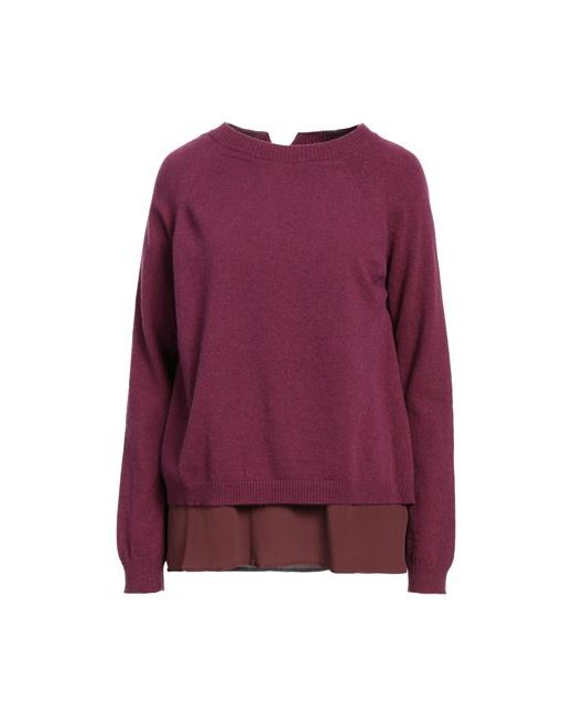 Semicouture Sweater Garnet Polyamide Wool Viscose Cashmere