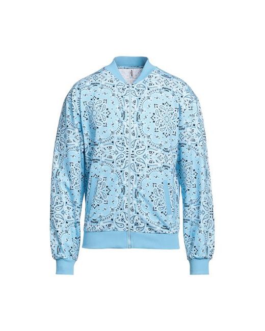 Moschino Man Sweatshirt Sky Cotton Elastane