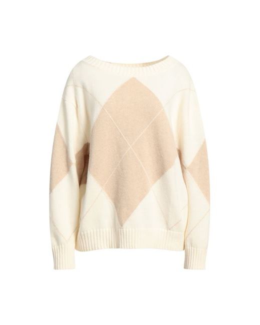 Liviana Conti Sweater Ivory Wool Polyamide