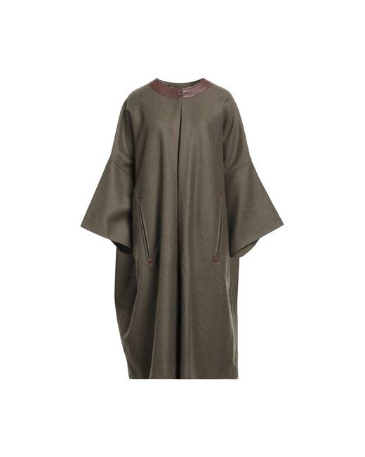 Semicouture Coat Military Wool Polyamide Polyurethane Polyester