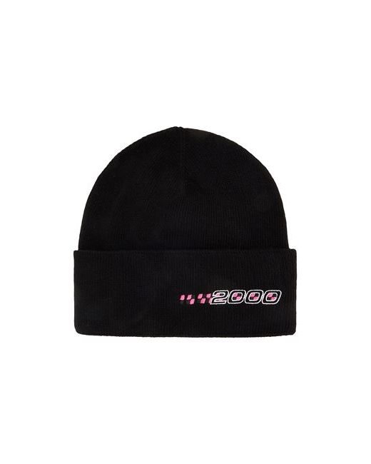 8 by YOOX 2000 Embroidered Recycled Wool Beanie Hat wool