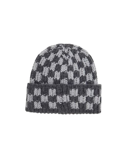 8 by YOOX Recycled Wool Checked Beanie Hat wool