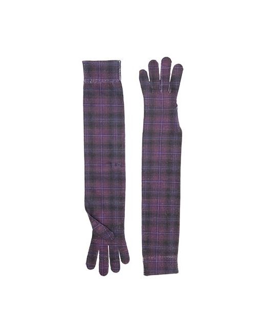 8 by YOOX Recycled Polyester Printed Long Gloves polyester Elastane