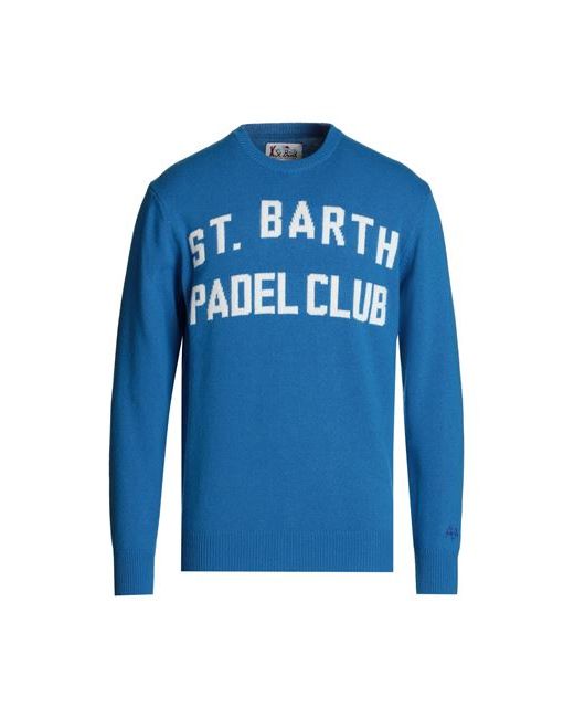Mc2 Saint Barth Heron Man Sweater Azure Wool Viscose Cashmere Polyamide