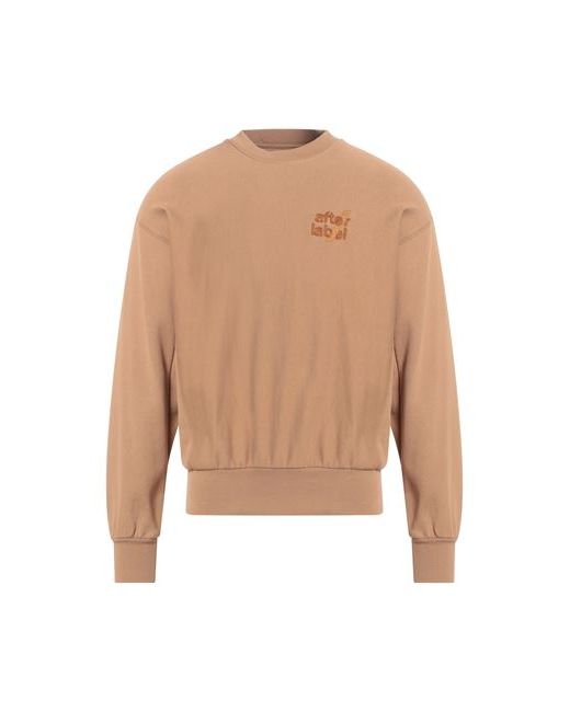 After/Label Man Sweatshirt Camel Cotton