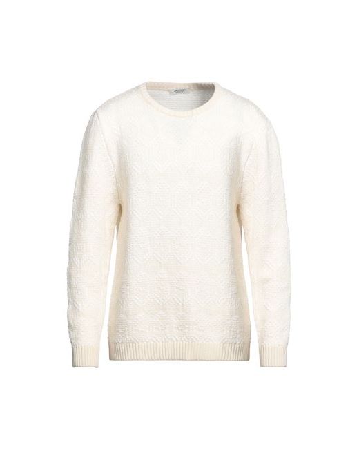 Crossley Man Sweater Cream Wool Viscose Polyamide Cashmere