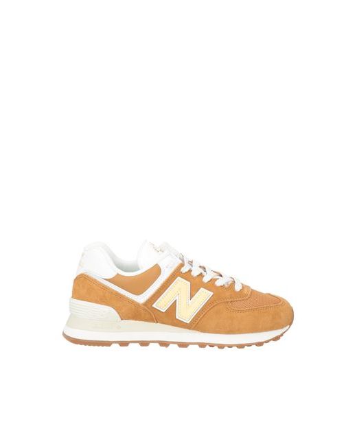 New Balance Sneakers Camel Soft Leather Textile fibers