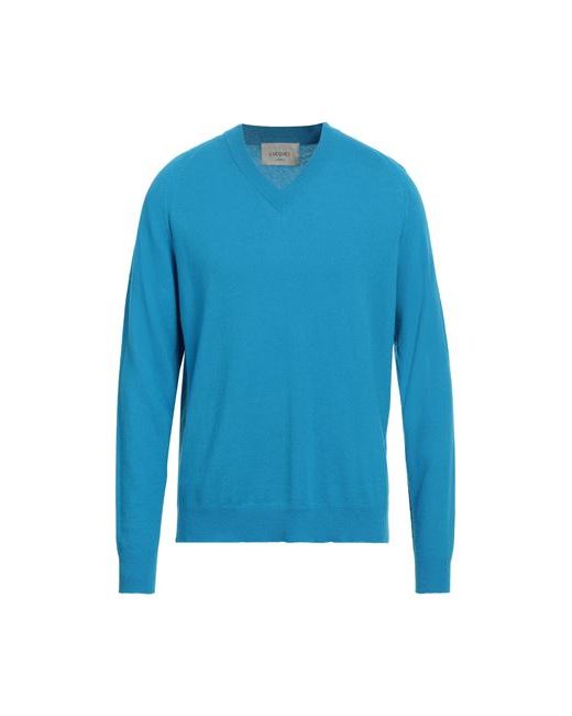 Lucques Man Sweater Azure Wool Cashmere