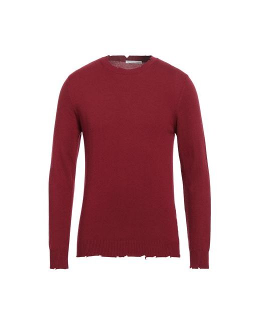 Grey Daniele Alessandrini Man Sweater Burgundy Viscose Wool Polyamide Cashmere