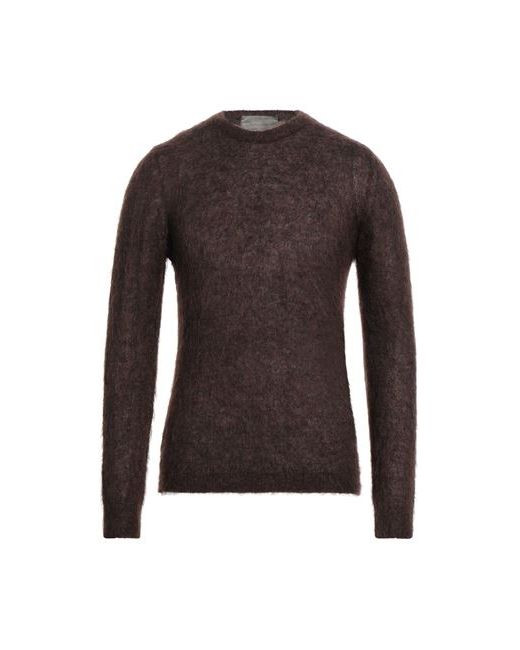 Frankie Morello Man Sweater Dark Mohair wool Merino Wool Polyamide
