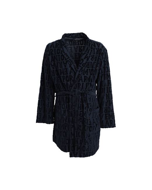 Emporio Armani Man Dressing gown or bathrobe Midnight Cotton Polyester
