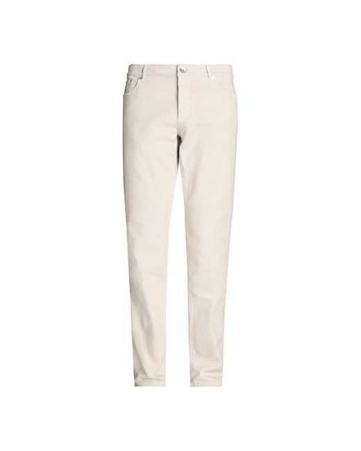 Brunello Cucinelli Man Pants Cream Cotton Elastane