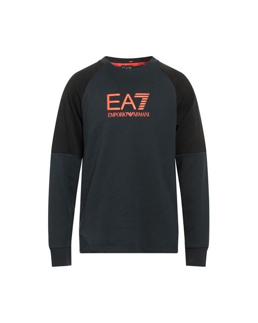 Ea7 Man Sweatshirt Midnight Cotton Polyester