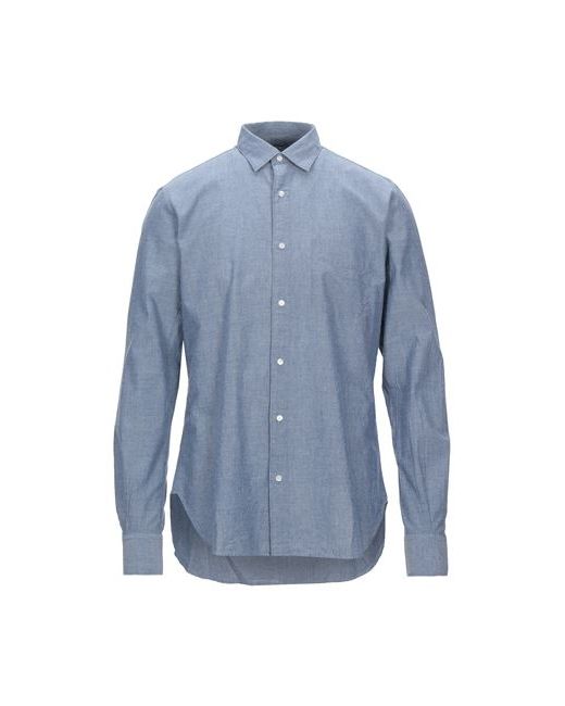 Aspesi Man Shirt Azure Cotton