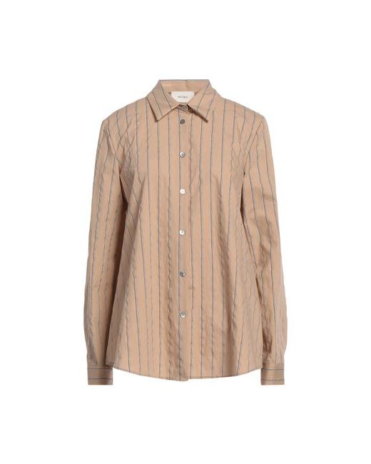 Vicolo Shirt Light brown Cotton Polyamide Polyester