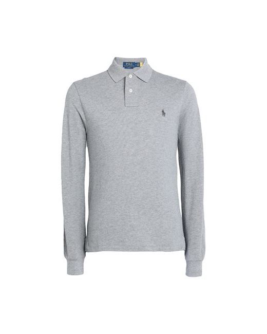Polo Ralph Lauren Slim Fit Mesh Long-sleeve Polo Shirt Man shirt Cotton