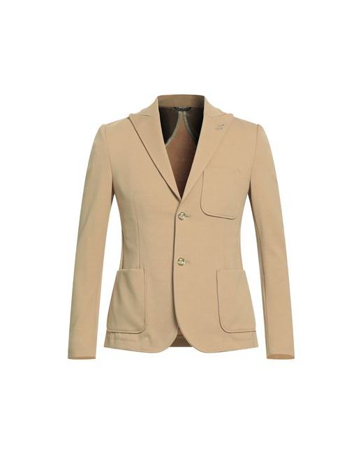 Grey Daniele Alessandrini Man Suit jacket Sand Cotton Polyamide Elastane