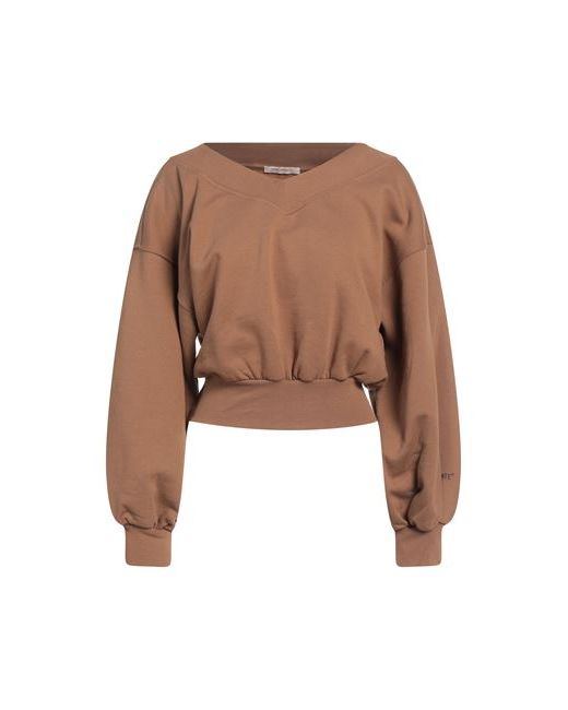 Hinnominate Sweatshirt Camel Cotton Elastane