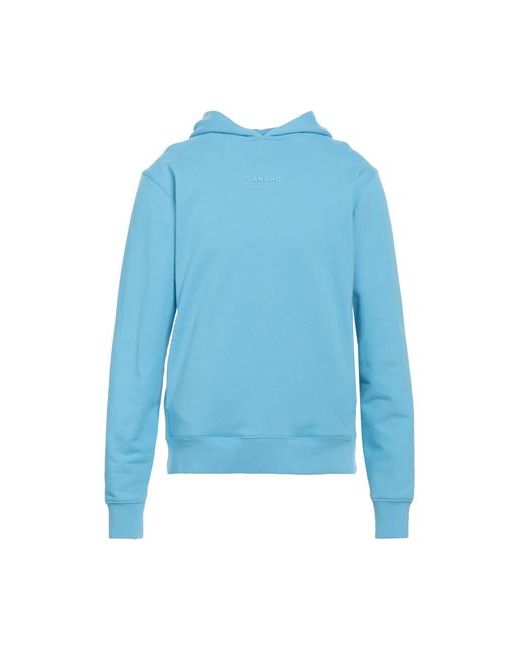 Sandro Man Sweatshirt Azure Cotton