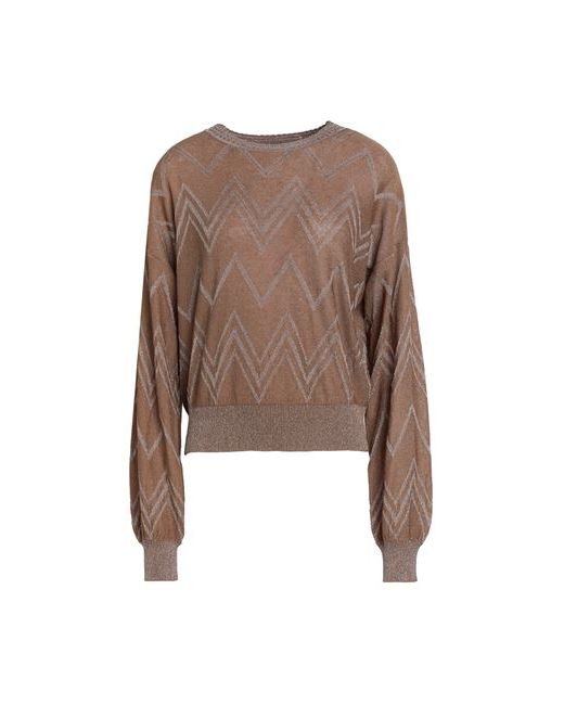 Only Sweater Camel EcoVero viscose Metallic fiber