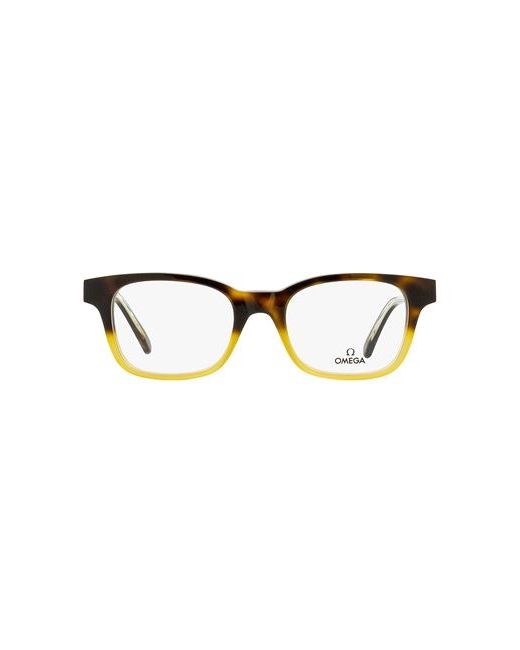 Omega Rectangular Om5004h Eyeglasses Man Eyeglass frame Light brown Acetate