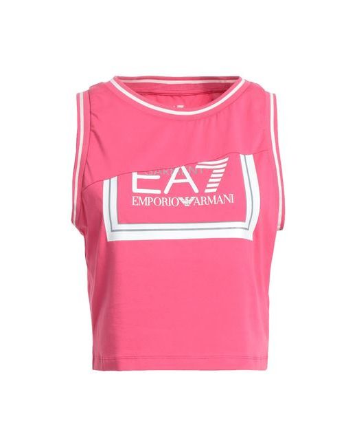Ea7 T-shirt Fuchsia Cotton Elastane
