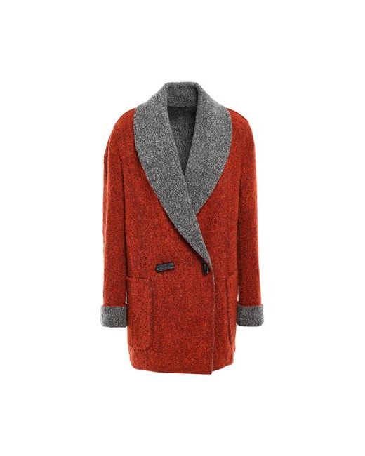 Missoni Coat Rust Virgin Wool Polyamide Mohair wool Alpaca Elastane