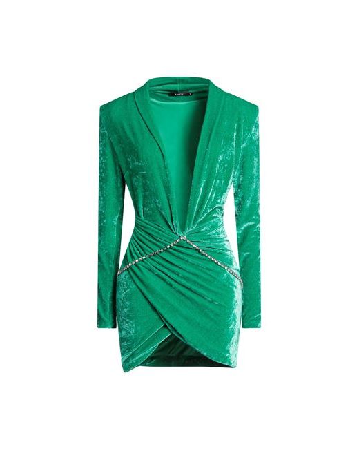 Amen Mini dress Emerald Viscose Polyamide Elastane Brass Glass