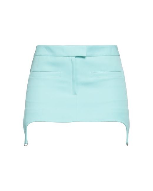 Courrèges Mini skirt Turquoise Polyester Acetate