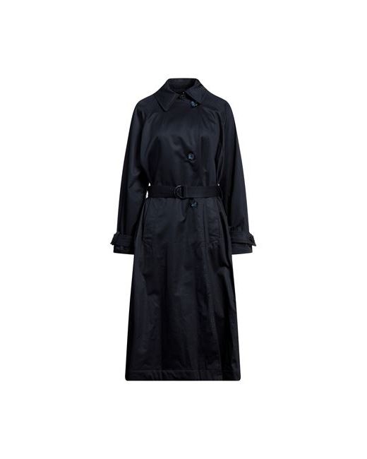 Woolrich Overcoat Midnight Cotton Elastane