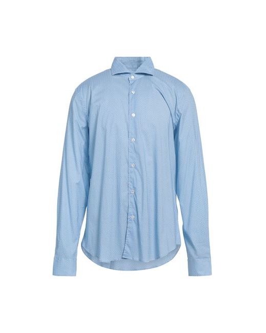 Fedeli Man Shirt Sky ½ Cotton Elastane