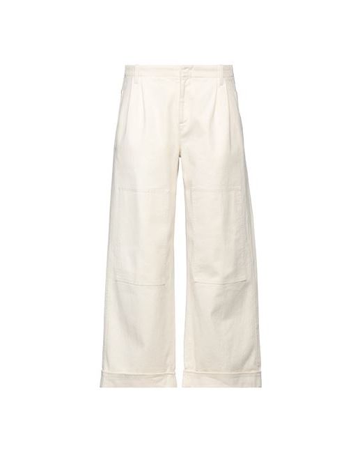Etro Man Pants Ivory Cotton Elastane