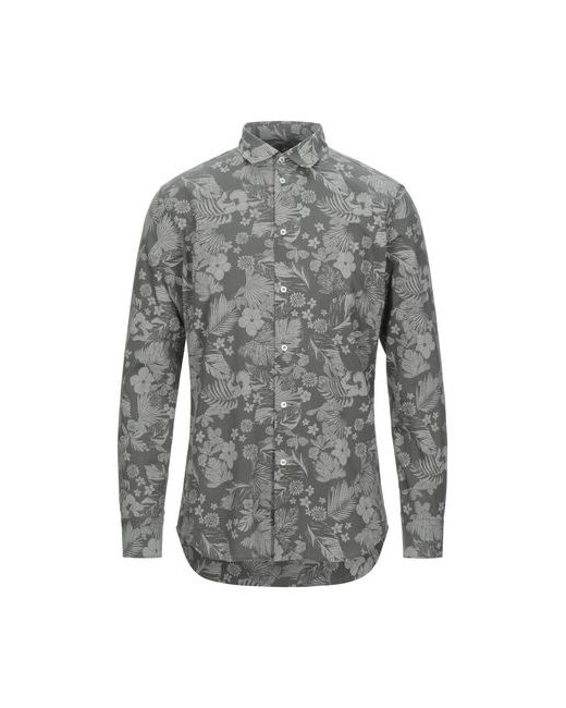Paolo Pecora Man Shirt Military ¾ Cotton