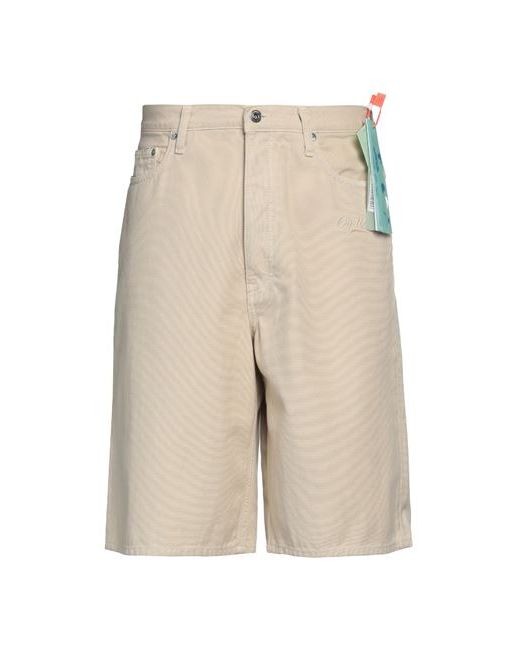 Off-White Man Shorts Bermuda Sand Cotton